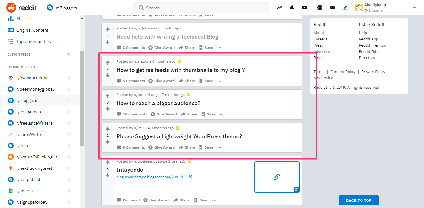 easy ways to find blog ideas on reddit